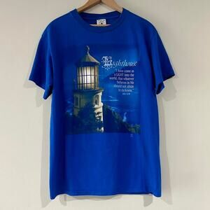 Vintage Lighthouse Bible Quote Tee Shirt